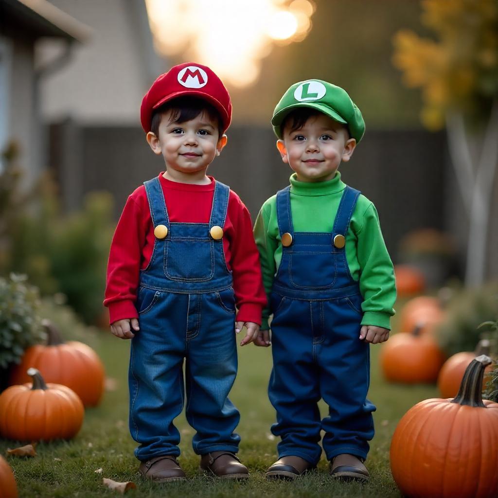 DIY sibling costumes for Halloween