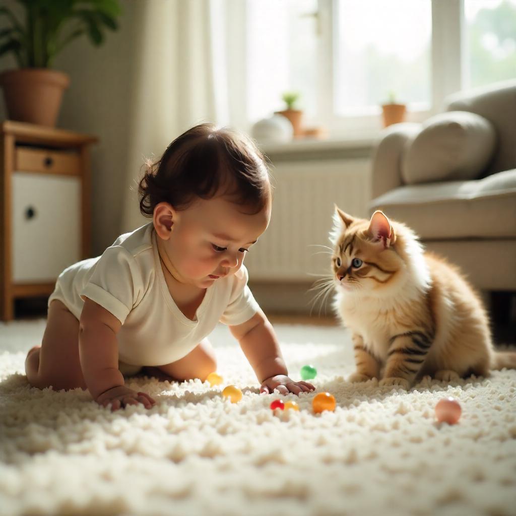 Infant pet safety precautions